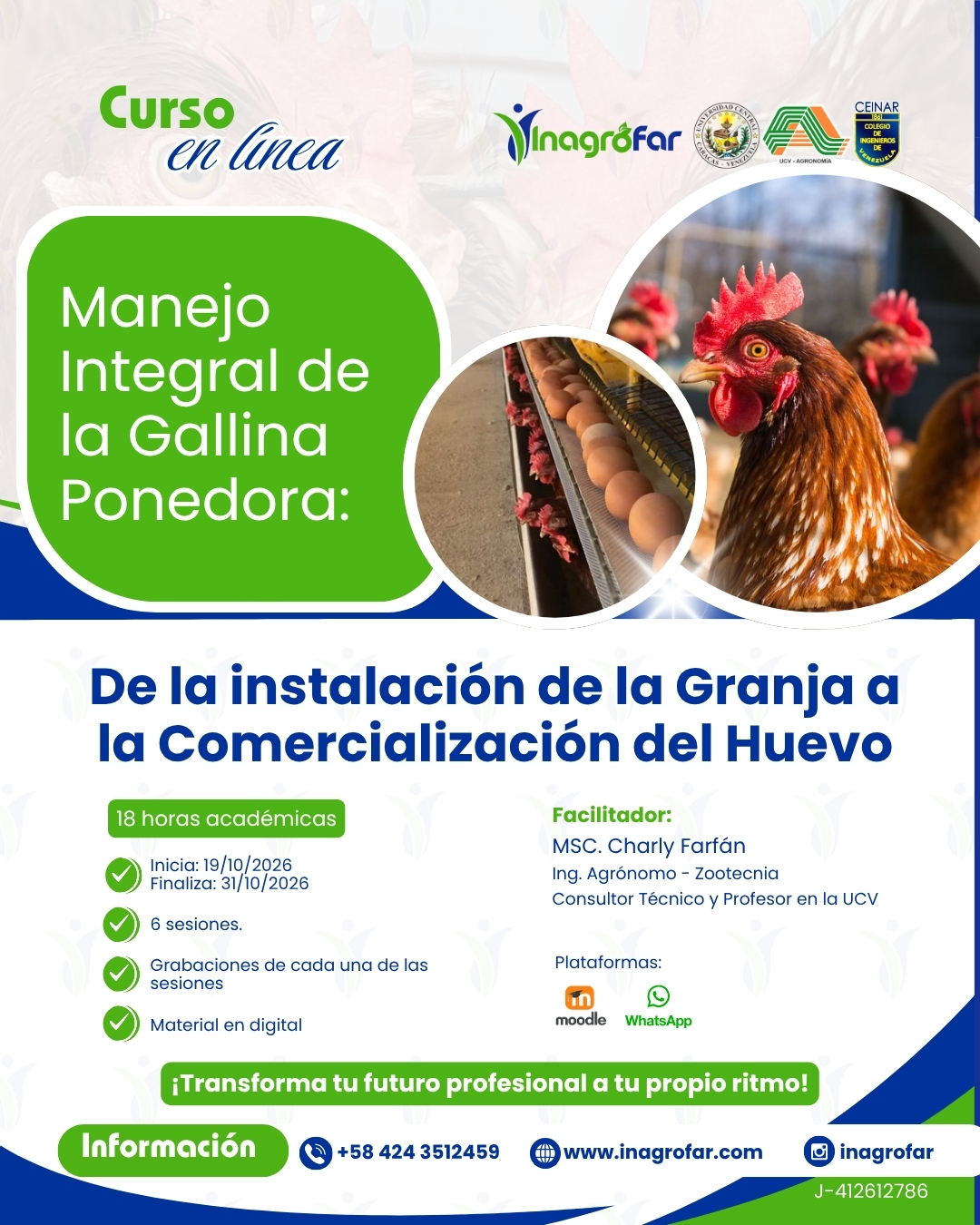 Curso en línea gallinas ponedoras inagrofar
